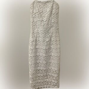 White Floral Maxi Lace Dress